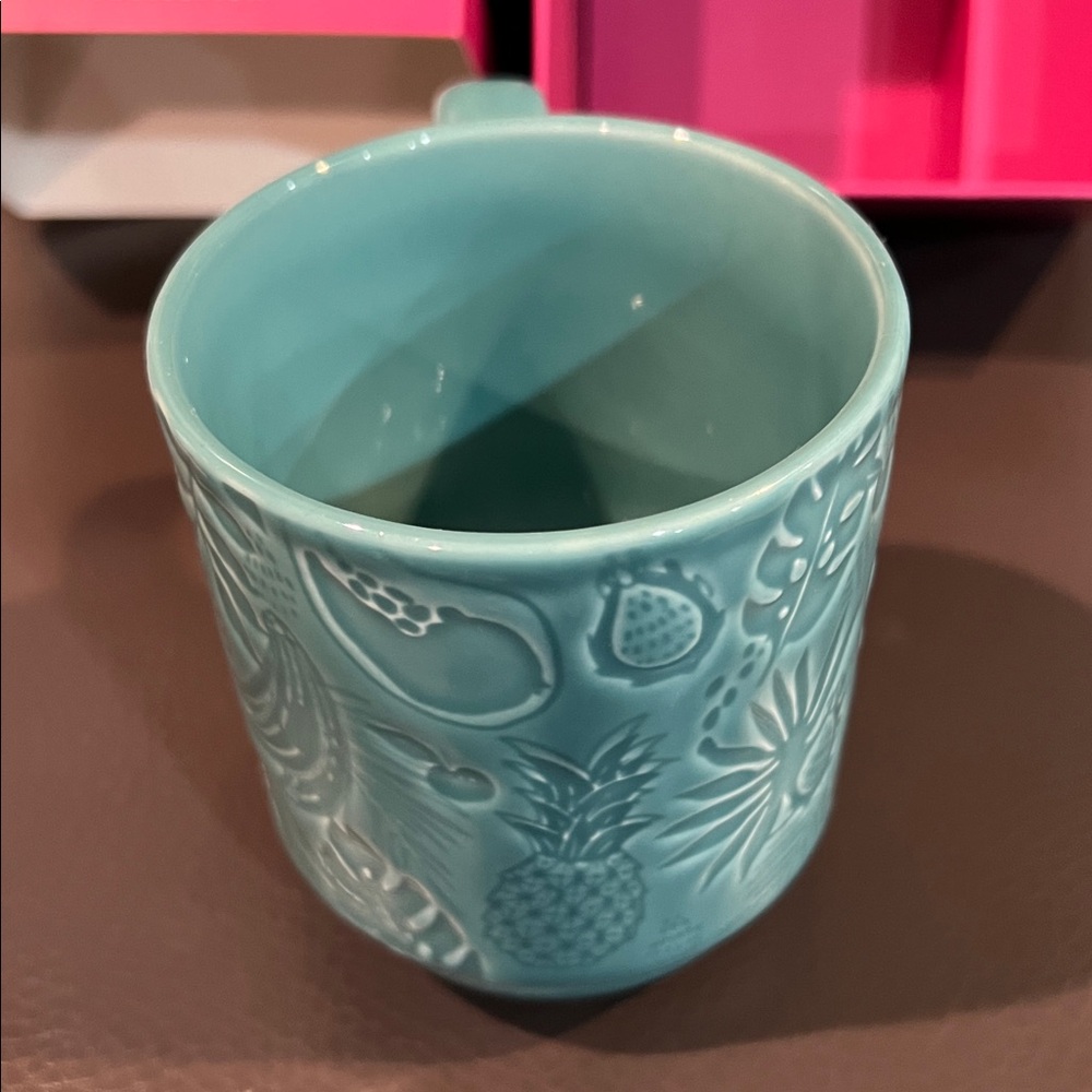Starbucks Hawaii Collection ceramic mug blue turquoise tropical - Picture 8 of 11
